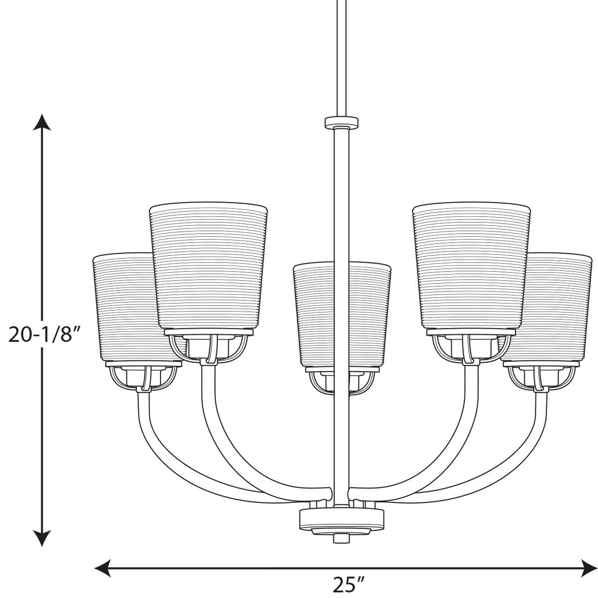 Progress Lighting West Village 5-Light Antique Bronze Transitional Chandelier