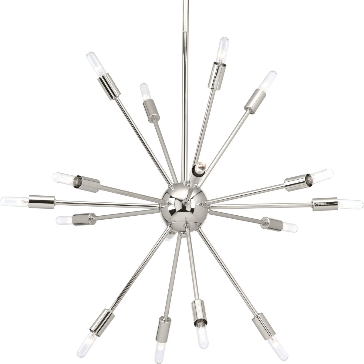 Progress Lighting Ion 16-Light Polished Nickel Modern/Contemporary Chandelier