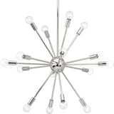 Progress Lighting Ion 16-Light Polished Nickel Modern/Contemporary Chandelier