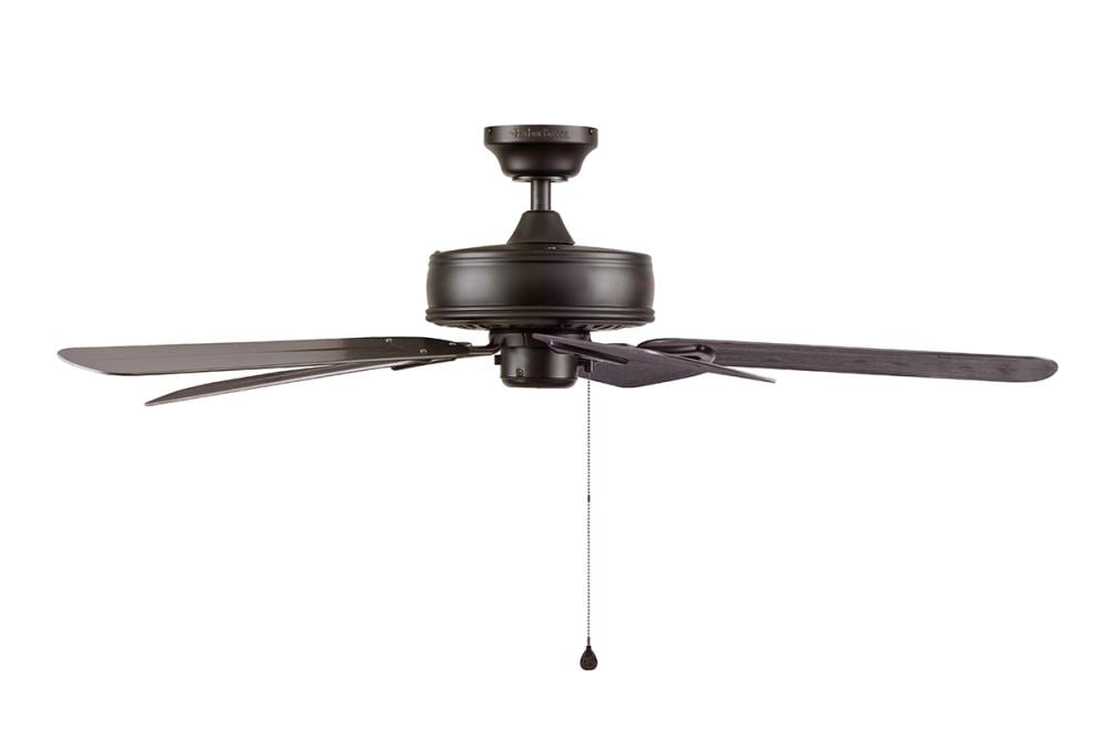 Harbor Breeze Calera 52-in Antique/Aged Bronze Indoor/Outdoor Ceiling Fan, 5-Blade, Pull Chain