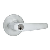 Delta Satin Chrome Entry Door Lever Featuring SmartKey Security - Super Arbor