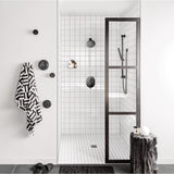 Moen Matte Black Lever Shower Handle, 2-Handle with Transfer (T3290BL)