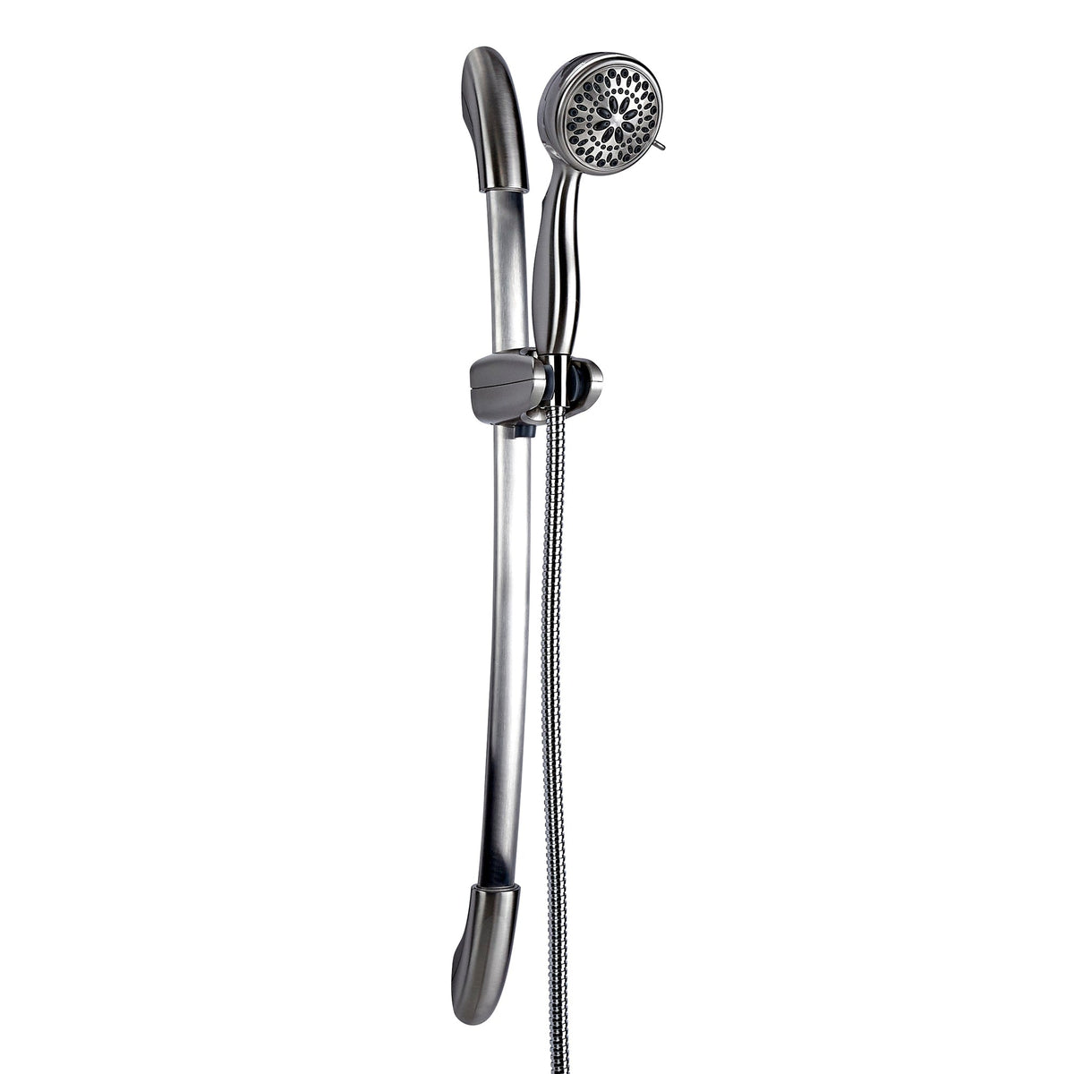 Delta Universal Showering Components Brushed Nickel 7-Spray Handheld Shower with Slide Bar, 2.5 GPM (9.5 LPM)
