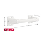 DELTA 9-in White Wall Mount ADA Compliant Grab Bar, 300-lb Capacity