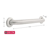 DELTA 18-in Stainless Steel Wall Mount ADA Compliant Grab Bar