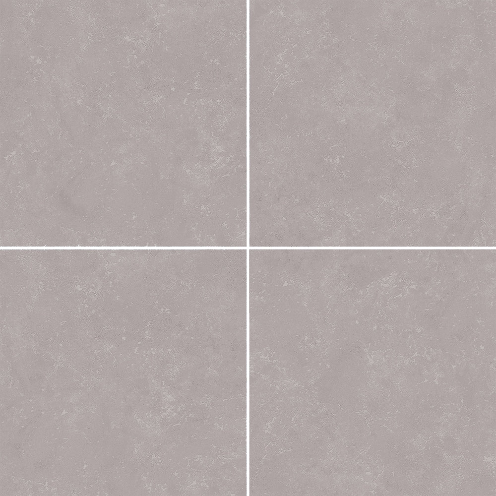 Project Source Alamosa Grey 12-in x 12-in Glazed Ceramic Stone Look Floor Tile