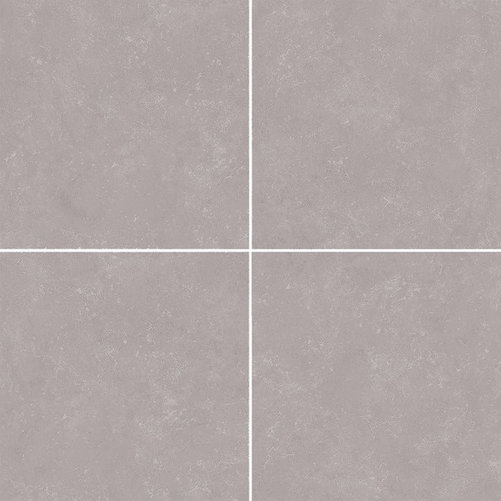 Project Source Alamosa Grey 12-in x 12-in Glazed Ceramic Stone Look Floor Tile