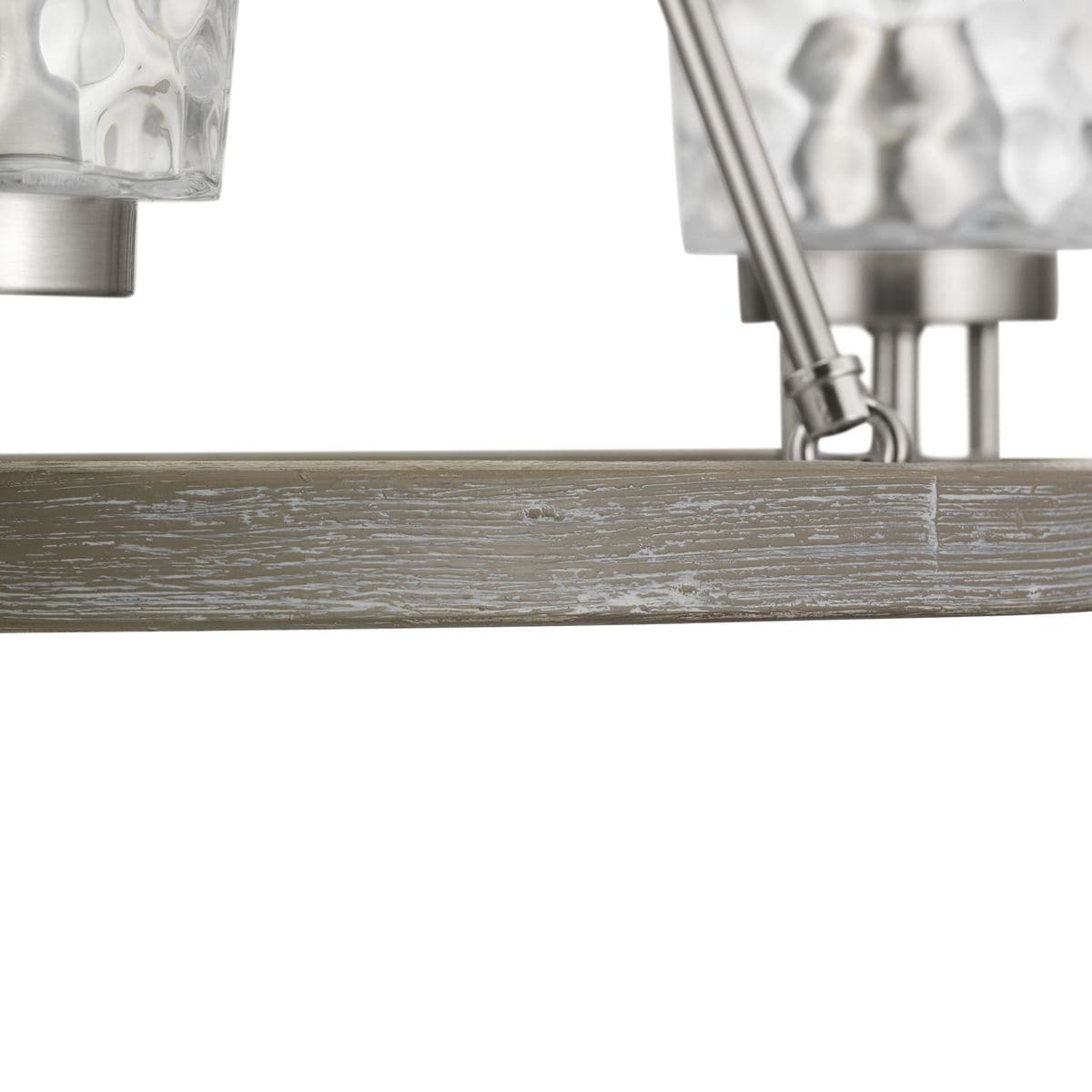 Progress Lighting Tiana 3-Light Brushed Nickel Coastal Chandelier