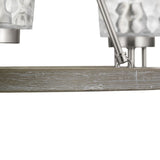Progress Lighting Tiana 3-Light Brushed Nickel Coastal Chandelier