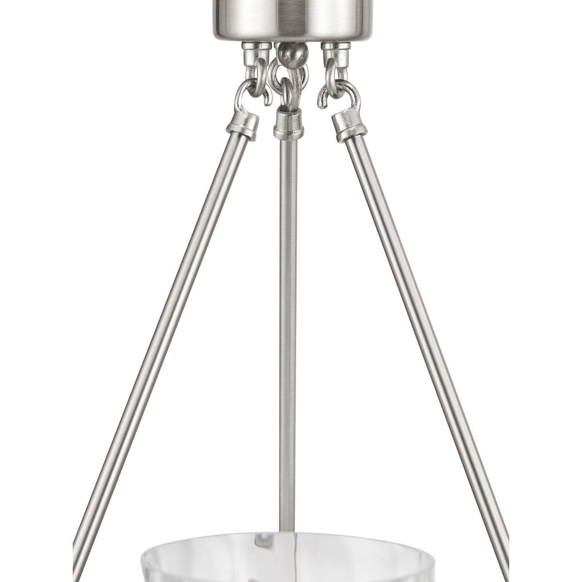 Progress Lighting Tiana 3-Light Brushed Nickel Coastal Chandelier