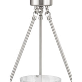 Progress Lighting Tiana 3-Light Brushed Nickel Coastal Chandelier