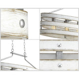 Progress Lighting Gulliver 4-Light White Coastal Chandelier