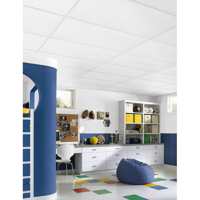 Armstrong Ceilings Random Fissured Fiberglass Contractor White Fiberglass Drop Ceiling Tile Sample