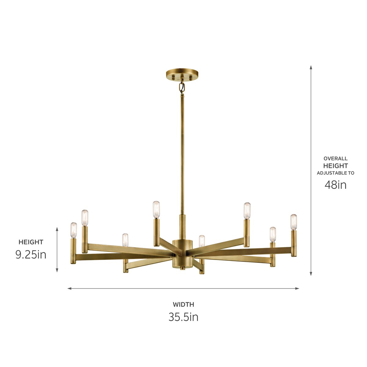 Kichler Erzo 8-Light Modern/Contemporary Chandelier
