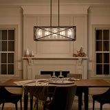 Kichler Moorgate 5-Light Black Farmhouse Cage Chandelier