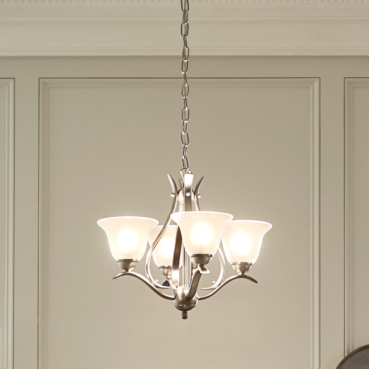 Kichler Dover 5-Light Brushed Nickel Transitional Chandelier