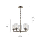 Kichler Winslow 5-Light Antique Bronze Modern/Contemporary Chandelier