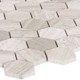 Satori Mystery 12-in x 12-in Polished Natural Stone Look Hexagon Mosaic Floor and Wall Tile (0.96-sq. ft/ Piece)