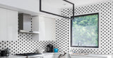Satori Hudson Brilliant White and Black 10-in x 12-in Matte Porcelain Hexagon Mosaic Wall Tile (0.82-sq. ft/ Piece)