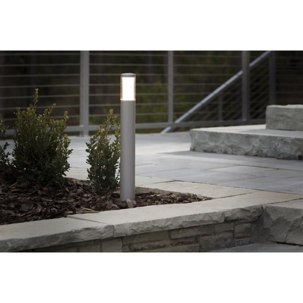 Progress Lighting LED Landscape 1.5-Watt Brushed Nickel Low Voltage LED Path Light, 24-in Bollard (2700K)