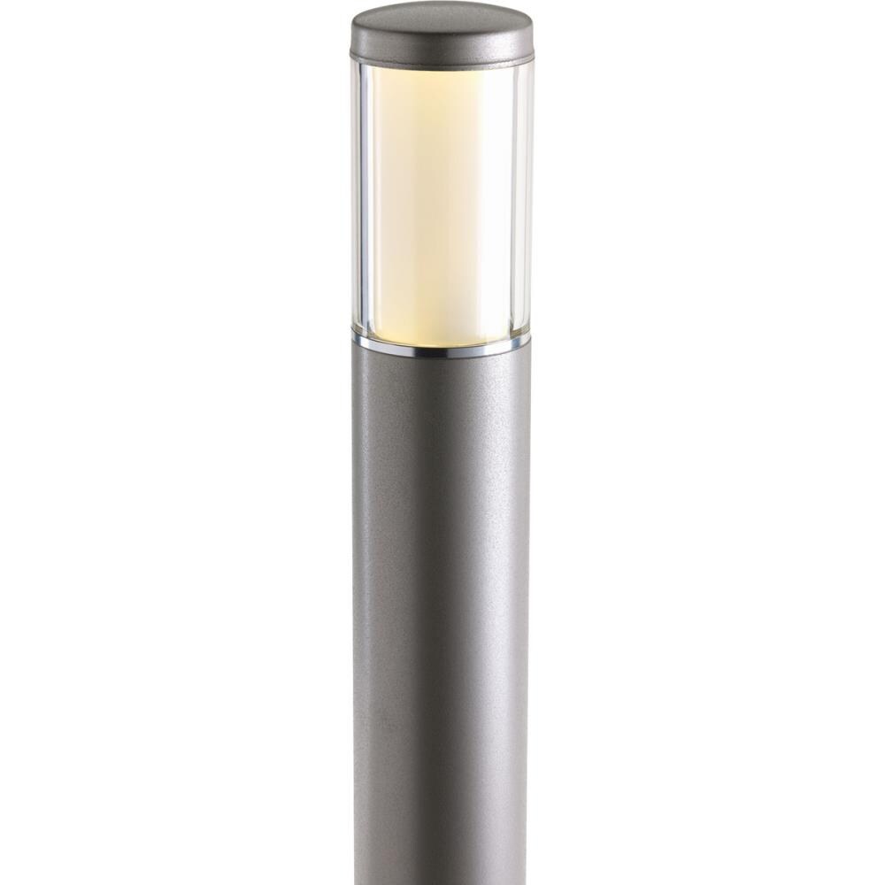 Progress Lighting LED Landscape 1.5-Watt Brushed Nickel Low Voltage LED Path Light, 24-in Bollard (2700K)