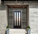 Creative Entryways 36x80 Espresso Stained Full Lite Mahogany Entry Door