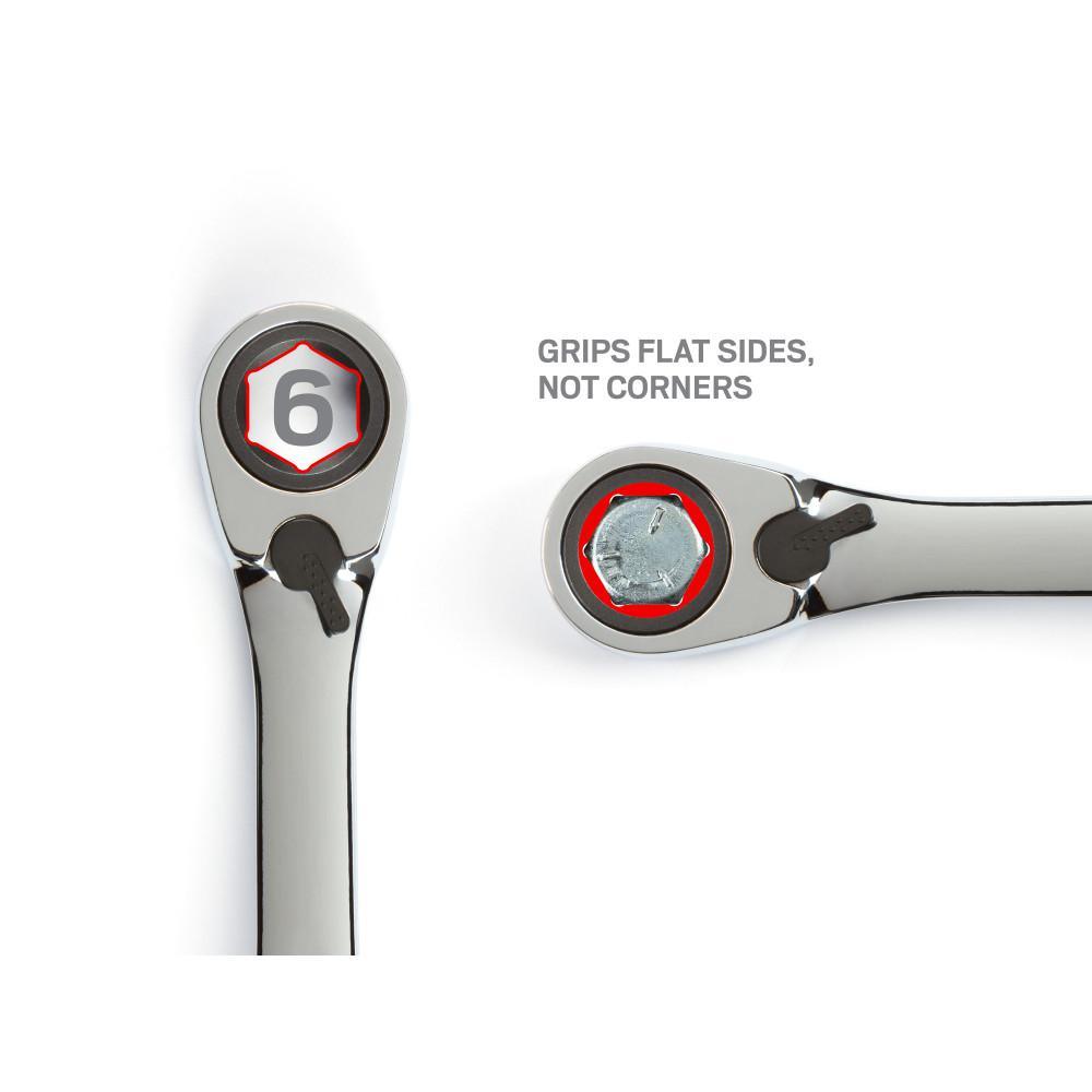 1/4 in. to 1 in. Reversible Ratcheting Combination Wrench Set Keeper (13-Piece) - Super Arbor