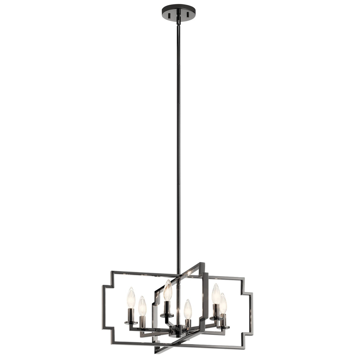 Kichler Downtown Deco 6-Light Chrome Transitional Chandelier