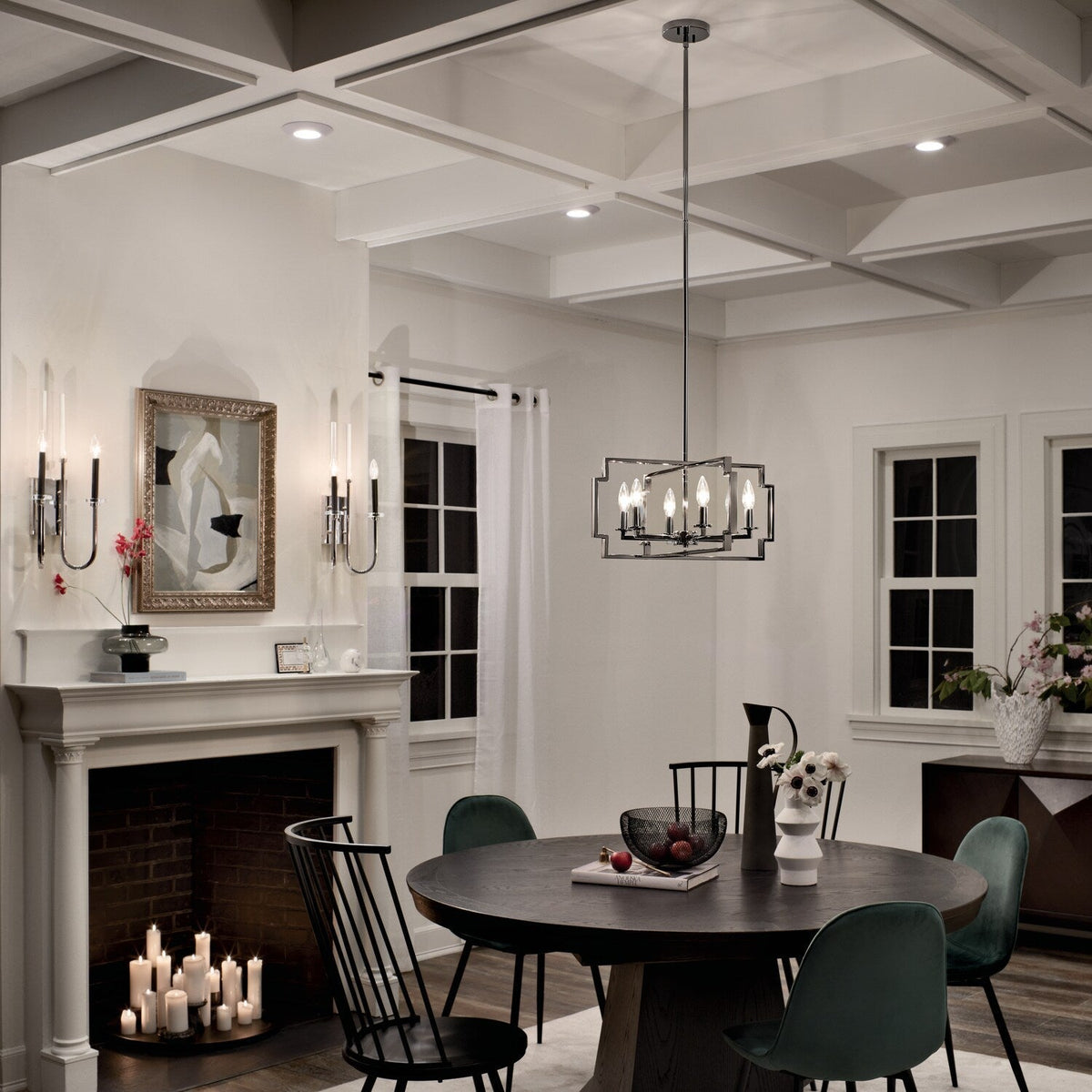 Kichler Downtown Deco 6-Light Chrome Transitional Chandelier