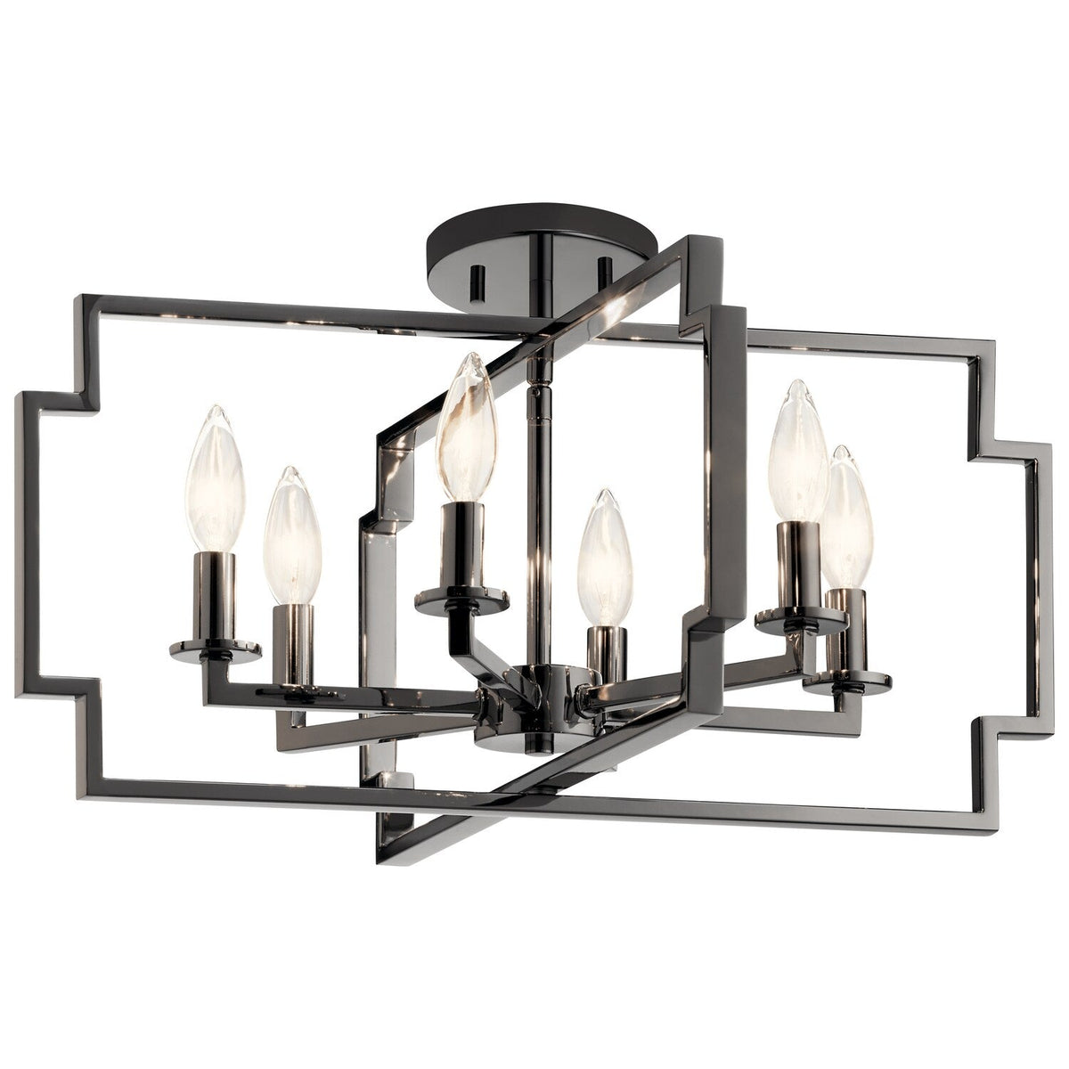 Kichler Downtown Deco 6-Light Chrome Transitional Chandelier