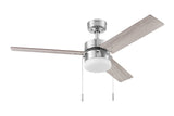 Harbor Breeze Vue 44-in Brushed Nickel LED Indoor Ceiling Fan with Light Kit (3-Blade)