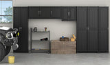 Ameriwood Home Kendall 23.68-in W x 75-in H x 15.37-in D Freestanding Composite Wood Garage Cabinet in Black