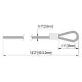 Blue Hawk 2-Pack Zinc Plated Steel Garage Door Spring Cable, 160 in