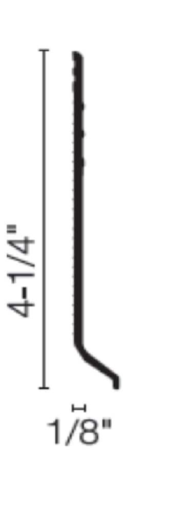 Flexco Merit Base Sculpture Dark Beige 0.125-in T x 4.25-in W x 480-in L Vinyl Wall Base