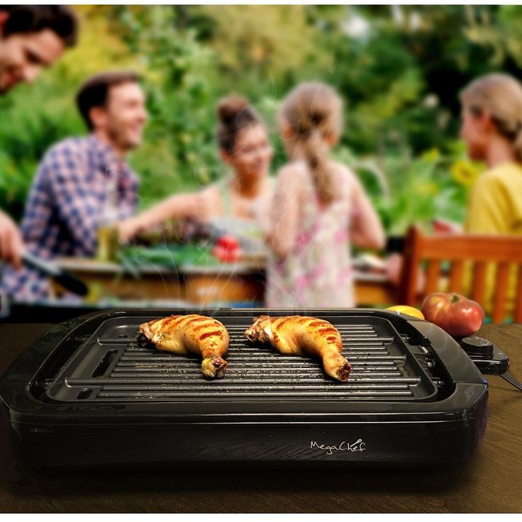 165 sq. in. Black Reversible Indoor Grill and Griddle