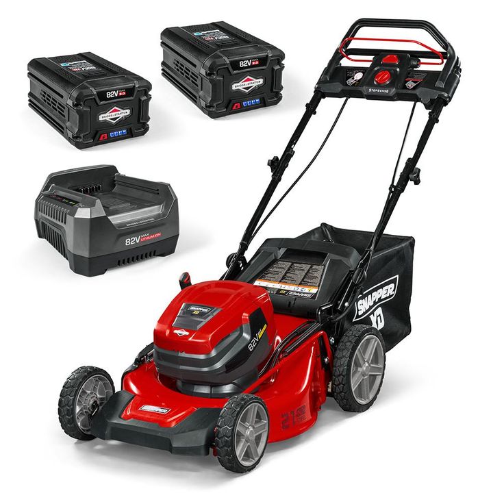 Snapper XD 21 in. 82-Volt Lithium-Ion Cordless Battery StepSense Walk Behind Self Propelled Mower Two 2.0 Batteries and Charger