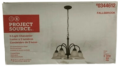 Project Source Fallsbrook 5-Light Dark Oil-Rubbed Bronze Chandelier