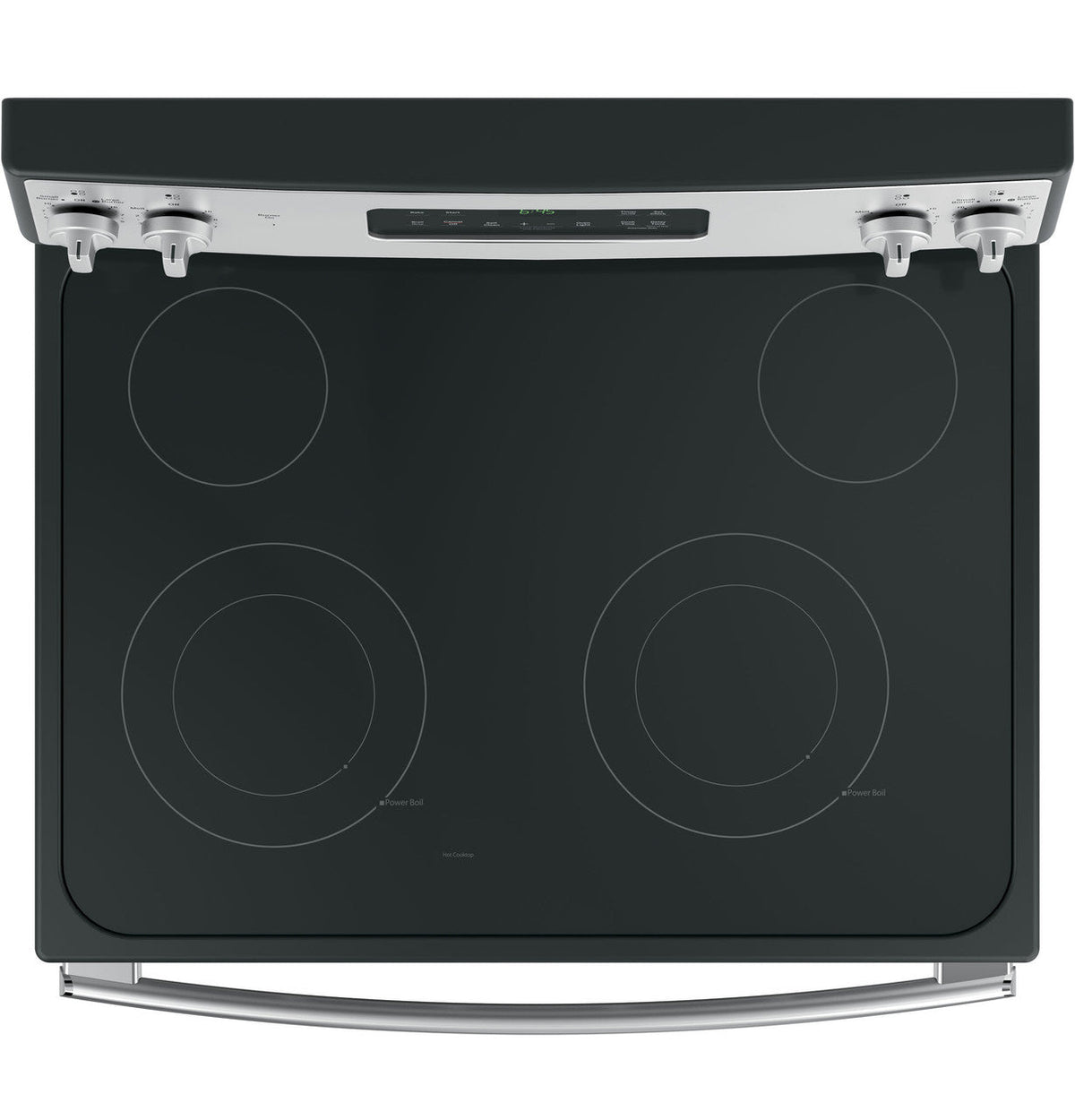 GE 30-in Smooth Surface 4 Elements 5.3-cu ft Self-Cleaning Freestanding Electric Range (Stainless Steel)