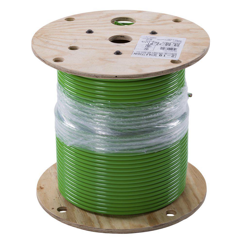 500 ft. 2 Black Stranded CU SIMpull THHN Wire - Super Arbor