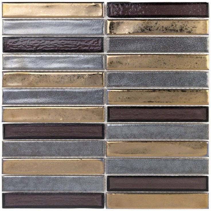 Bond Tile Glory Midnight 11.81 in. x 11.81 in. Ceramic and Glass Wall Mosaic (0.97 Sq. Ft.)