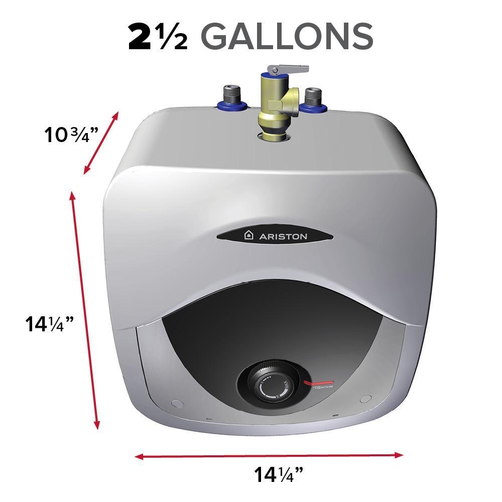 Andris 2.5 Gal. 6-Year 120-Volt Corded Point of Use Mini-Tank Electric Water Heater - Super Arbor