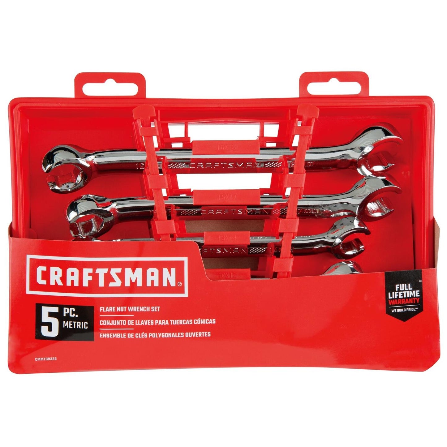 Craftsman 6 Point Metric Flare Nut Wrench Set, 5 Piece