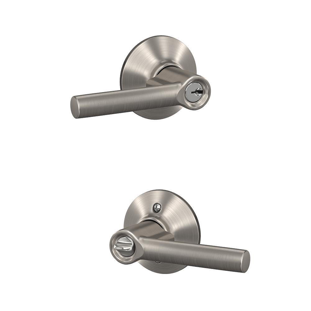 Broadway Satin Nickel Keyed Entry Door Lever - Super Arbor