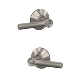 Broadway Satin Nickel Keyed Entry Door Lever - Super Arbor