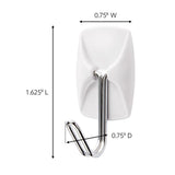 2.125 in. Small White Designer Hooks Value Pack - Super Arbor