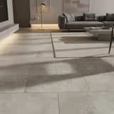 Inverness Travertine 22 MIL x 18.5 in. W x 37 in. L Click Lock Waterproof Vinyl Tile Flooring (19.1 sq. ft./case)