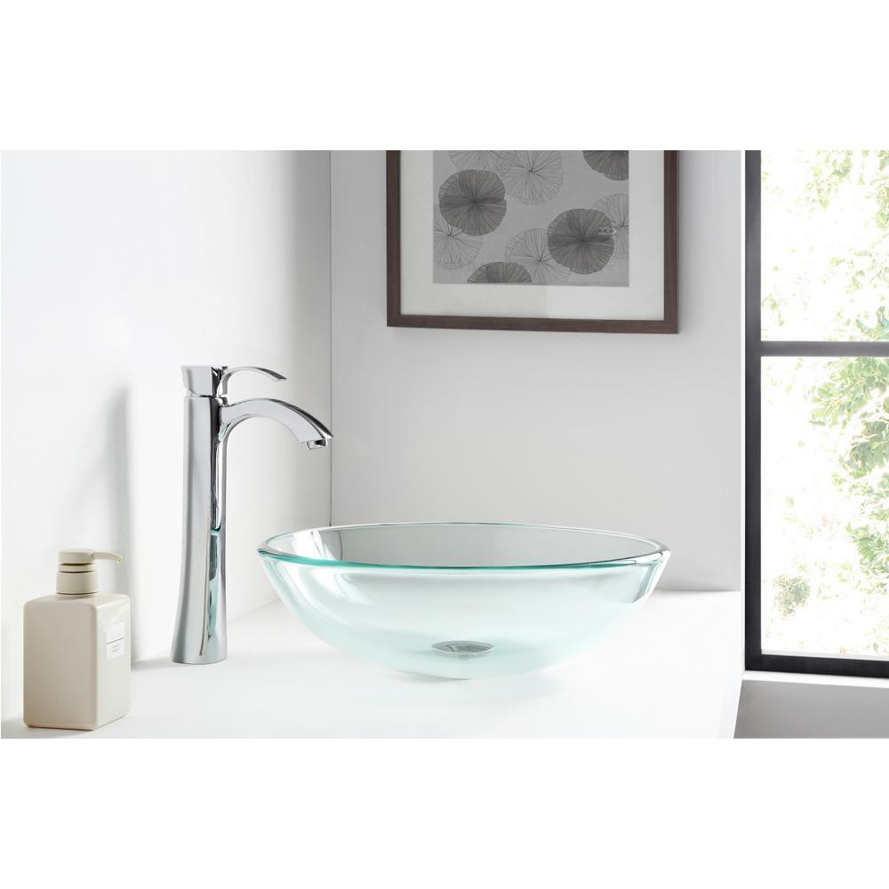 Etude Series Vessel Sink in Lustrous Clear - Super Arbor