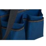 10 in. Open Electric Tool Bag in Black and Blue - Super Arbor