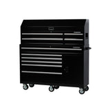 61 in. W x 15.8 in. D 4-Drawer Tool Chest with Power Strip in Black