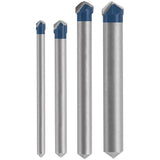 Carbide Tipped Drill Bit Set for Drilling Natural Stone, Granite, Slate, Ceramic and Glass Tiles - Super Arbor